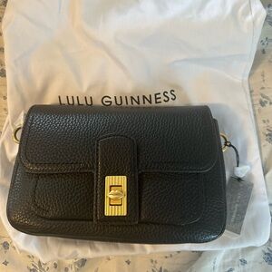 Lulu Guinness Black Leather cross body bag